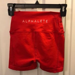 Red Alphalete Shorts